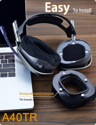 A40 TR Ear Pads and Microphone Foam- defean Replacement Cushions Compatible with Astro A40 TR Headset,Ear Cushions, Upgrade High-Density Noise Cancelling Foam (Faux Leather) in Saudi Arabia