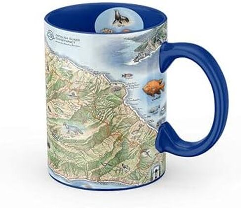 Olympic National Park Map Ceramic Mug (Large 16oz) Coffee Cup, Tea, Cocoa, Hot Chocolate, Brew Mugs, and Cold Drinks, BPA-FREE - For Office, Home, Gift (Individual Mug) in Saudi Arabia