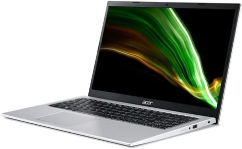 acer Aspire Go 15 Slim Laptop, 15.6" Full HD IPS 1080P Display, Intel i3-N305, 8 Cores, 8GB LPDDR5, 128GB UFS, Wi-Fi 6, AI PC, Windows 11 Home in S Mode, Silver, TWE Mouse pad and Mouse in Saudi Arabia