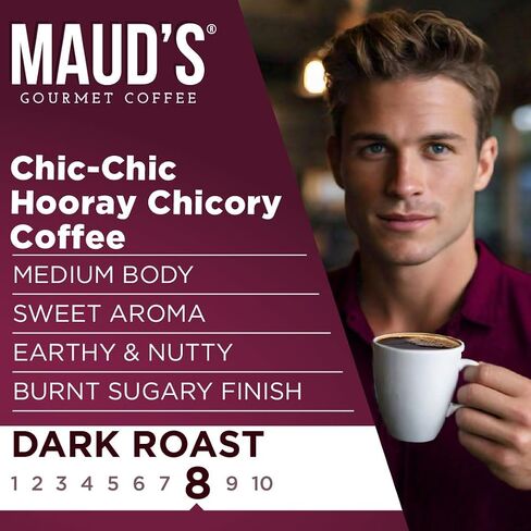 Maud's Dark Roast Coffee Pods, 100 ct - Tall, Dark & Handsome Coffee Blend - 100% Arabica Dark Roast Coffee, Solar Energy Produced Recyclable Pods Compatible with Keurig K Cups Maker in Saudi Arabia