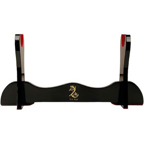 حامل سيف بطبقتين من Ten Ryu MA-2SD، طلاء أسود