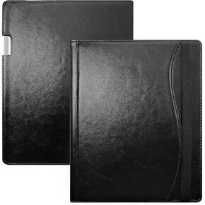 E Net -case case for paper paper pro prop tablet 11.8 inch (2024 تم إصداره) - تصميم جلدي جديد تصميمه للورق الرقمي الرائع مع حامل القلم والقلم (أسود)
