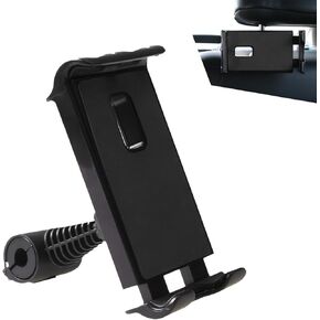 1 PC Car Headrest Phone Phone ، ABS Tablet Stand مع مشبك تعديل متعدد المستويات ، حامل هاتف كرسي قابل للتدوير 360 درجة ، Universal لمعظم السيارات (أحمر)