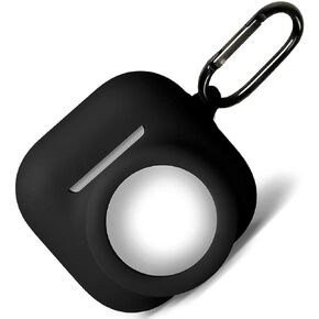Geiomoo 2 في 1 حالة السيليكون للقرون الهوائية 4 وعلامة الهواء ، غطاء واقعي مع Carabiner (أسود)