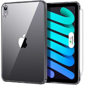 Matekxy Case for iPad Mini 7 2024 Clear-Mini 7/6th Generation 2024/2021 8.3 بوصة IPAD ، يدعم Pencil Pro ، فائق الرقيق وخفيف الوزن ، غطاء خلفي شفاف نحيف ، (واضح)