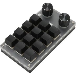 لوحة مفاتيح Gowenic Mini ، USB Wired Bluetooth Dual Mode Gaming Keyboard مع مقبض ، مفتاح مفاتيح مفتاح Mechanical DIY لنظام التشغيل Windows و Vista و Linux و OS X (6 مفاتيح)