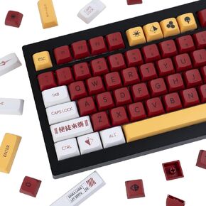 133 مفاتيح الساحرة Halloween Ceycaps ، PBT Dye Sublimation keycaps ، ملف تعريف الكرز المخصصة المخصصة لخصم لوحات مفاتيح الألعاب الميكانيكية الكرز Gateron MX