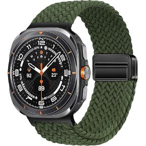 نايلون نطاقات ل Samsung Galaxy Watch Ultra Bands 47mm ، واحدة نقرة واحدة