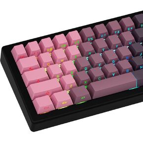 Lake Lake Blue Keycaps 121 مفاتيح ، تألق من خلال كبسولات مفاتيح PBT ، ملفات تعريف مفاتيح مطبوعة على جانب الكرز ، مجموعة مفاتيح خلفية مزدوجة اللقطة للوحات المفاتيح الميكانيكية