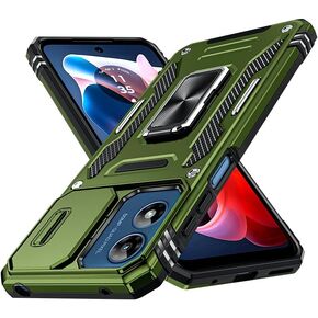 LeYi for Motorola G Play-2024 Case: Moto G Play Case with Magnetic Metal Ring Kickstand & Slide Camera Cover, Heavy Duty Military-Grade Shockproof for Moto G Play 2024 Case, Navy Blue in Kuwait