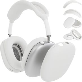 حماية سماعات الرأس AirPods Max مع أغطية علبة السيليكون. حماية منصات الأذن ، وأكواب الأذن ، وعصابة ، مما يضمن إقامة Apple Airpods Max في حالة بدائية (رمادي)