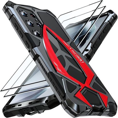 بالنسبة إلى Samsung Galaxy S23 Ultra Case Metal ، فإن Case Cover Cover Cover Cover Cover Case Brad in Kuwait