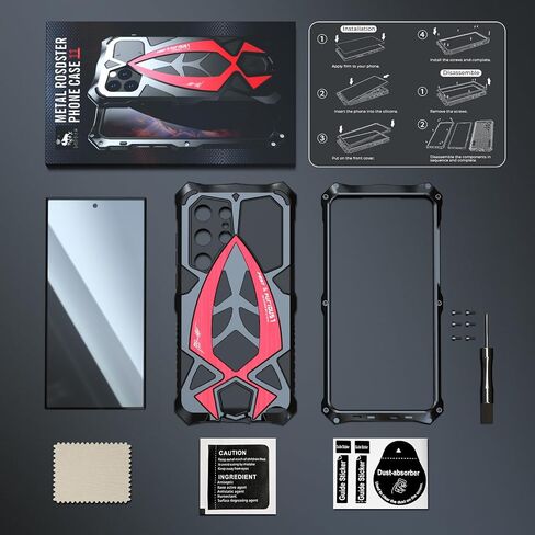بالنسبة إلى Samsung Galaxy S23 Ultra Case Metal ، فإن Case Cover Cover Cover Cover Cover Case Brad in Kuwait