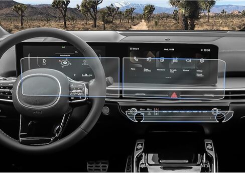CDEFG 4PCS متوافق مع 2024 2025 KIA Sorento 12.3 بوصة واقي شاشة لعام 2024 2025 KIA Sorento LX/S/EX/SX/SX Prestige/X-Line Center Center Screen Screen Screen in Kuwait