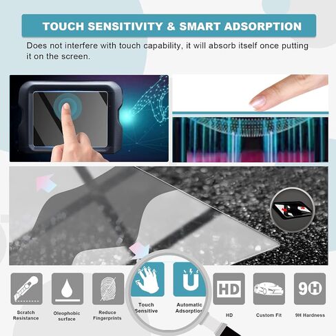 CDEFG 4PCS متوافق مع 2024 2025 KIA Sorento 12.3 بوصة واقي شاشة لعام 2024 2025 KIA Sorento LX/S/EX/SX/SX Prestige/X-Line Center Center Screen Screen Screen in Kuwait