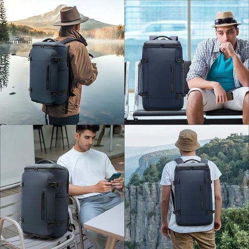 Bange 40L سفر على ظهره مع مقصورة الأحذية ، حزمة كبيرة من السعة في Weekender Daypack تناسب 17.3 بوصة كمبيوتر محمول ، حقيبة تحمل على الأمتعة مع حامل زجاجة ماء للسفر ، المشي لمسافات طويلة ، الأعمال in Kuwait