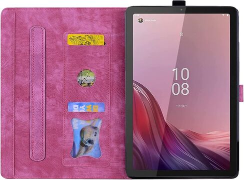 Case for Lenovo Tab M9 9.0 inch 2023 / Nook 9" Lenovo Tablet (2024), PU Leather Magnectic Cover Folio Stand Shell with Pencil Holder for tb310fu case-Blue in Kuwait