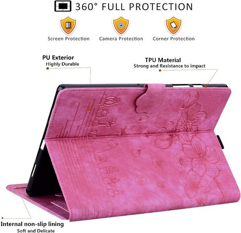Case for Lenovo Tab M9 9.0 inch 2023 / Nook 9" Lenovo Tablet (2024), PU Leather Magnectic Cover Folio Stand Shell with Pencil Holder for tb310fu case-Blue in Kuwait