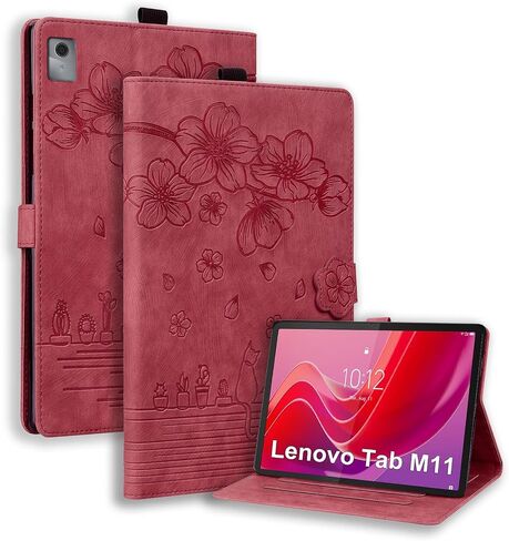 Case for Lenovo Tab M9 9.0 inch 2023 / Nook 9" Lenovo Tablet (2024), PU Leather Magnectic Cover Folio Stand Shell with Pencil Holder for tb310fu case-Blue in Kuwait