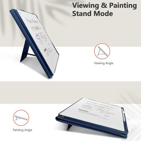 E Net -case case for paper paper pro prop tablet 11.8 inch (2024 تم إصداره) - تصميم جلدي جديد تصميمه للورق الرقمي الرائع مع حامل القلم والقلم (أسود) in Kuwait