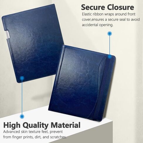 E Net -case case for paper paper pro prop tablet 11.8 inch (2024 تم إصداره) - تصميم جلدي جديد تصميمه للورق الرقمي الرائع مع حامل القلم والقلم (أسود) in Kuwait