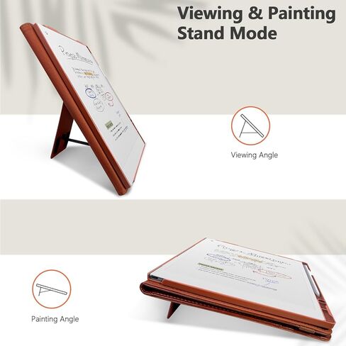 E NET-CASE Case for Remarkable Paper Pro Tablet 11.8 inch (2024 Released) - New Business Design Upgraded Leather Cover for Remarkable Paper Pro Digital Paper with Stand & Pen Holder (Black & Brown) in Kuwait