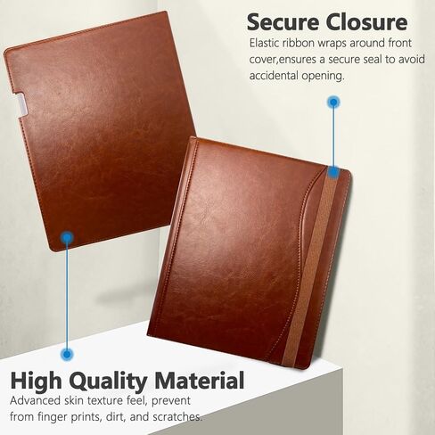 E NET-CASE Case for Remarkable Paper Pro Tablet 11.8 inch (2024 Released) - New Business Design Upgraded Leather Cover for Remarkable Paper Pro Digital Paper with Stand & Pen Holder (Black & Brown) in Kuwait