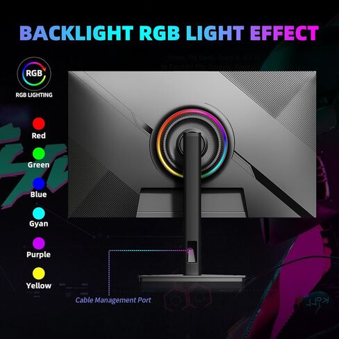 شاشة ألعاب 27 بوصة بدقة 1440 بكسل، شاشة QHD 144/165 هرتز سريعة IPS عمودية، 125% sRGB، FreeSync & G-Sync، HDR، تعديل الارتفاع لراحة اللاعب، ضوء RGB، مكبر صوت مدمج، منفذ HDMI وDP، S27QG in Kuwait