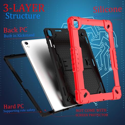 لـ Walmart Onn 12.1 بوصة Tablet Pro 2024 Case/Onn 12.1 بوصة Tablet Pro Model 100146663 Hybird Case Kids مع الوقوف لـ Onn 12.1 "Tablet Pro 2024 تم إصداره (أسود) in Kuwait