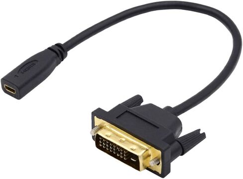 Chenyang Mini HDMI إلى DVI Cable Mini HDMI 1.4 أنثى إلى DVI 24+1 كابل محول الذكور للكمبيوتر HDTV Card in Kuwait