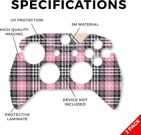 Glossy Glitter Skin متوافق مع Microsoft Xbox One Controller (2 Pack) - Cuzzle Cube - Premium 3M Vinyl Protction Wrap Cover - يسهل تطبيقه | مصنوع في الولايات المتحدة الأمريكية من قبل Mayyskins in Kuwait