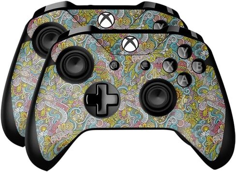 Glossy Glitter Skin متوافق مع Microsoft Xbox One Controller (2 Pack) - Cuzzle Cube - Premium 3M Vinyl Protction Wrap Cover - يسهل تطبيقه | مصنوع في الولايات المتحدة الأمريكية من قبل Mayyskins in Kuwait