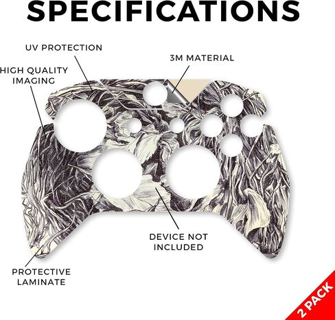 Glossy Glitter Skin متوافق مع Microsoft Xbox One Controller (2 Pack) - Cuzzle Cube - Premium 3M Vinyl Protction Wrap Cover - يسهل تطبيقه | مصنوع في الولايات المتحدة الأمريكية من قبل Mayyskins in Kuwait
