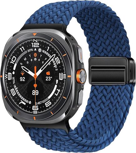 BXUXOHS Magnetic Elastic Bands Compatible with Samsung Galaxy Watch Ultra Band 47mm,Rugged Soft Fabric Strap Stretchy Nylon Sport Wristband for Galaxy Watch Ultra (2025/2024) for Women/Men in Kuwait