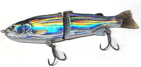 HADORAM Fishing Lure Glide Bait Jointed Swimbait 18cm/7in 66g/2.3oz Artificial Fishing Bait with Hooks for Bass Trout Pike Walleye in Kuwait