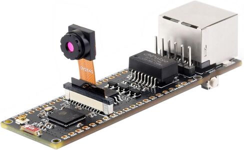 ESP32-S3 ETH Development Board, 10/100Mbps RJ45 Ethernet Port, 240MHz Dual Core Processor, Onboard Type-C Port & TF Card Slot, Support W-Fi&BLEÐ Communication, with POE Module and OV2640 Camera in Kuwait
