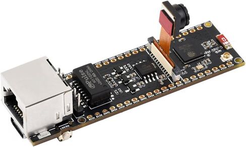 ESP32-S3 ETH Development Board, 10/100Mbps RJ45 Ethernet Port, 240MHz Dual Core Processor, Onboard Type-C Port & TF Card Slot, Support W-Fi&BLEÐ Communication, with POE Module and OV2640 Camera in Kuwait