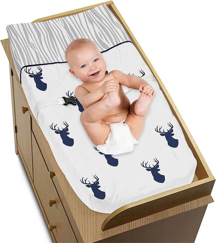 Sweet Jojo Designs Cow Print Girl Boy Gender Neutral Unisex Baby Changing Pad Cover Infant Newborn Diaper Table Change Mat Sheet Brown Vintage Country Animal Print for Western Cowgirl Southwest Beige in Saudi Arabia