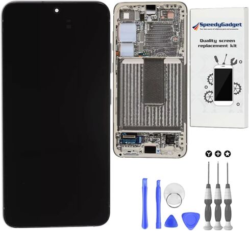[Original Quality] S23 Screen Replacement for Samsung Galaxy S23 6.1" AMOLED Display Touch Digitizer with Lavender Frame – LCD Assembly Replacement in Kuwait