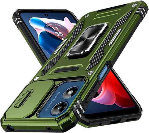 LeYi for Motorola G Play-2024 Case: Moto G Play Case with Magnetic Metal Ring Kickstand & Slide Camera Cover, Heavy Duty Military-Grade Shockproof for Moto G Play 2024 Case, Navy Blue in Kuwait