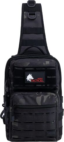 Wolf Tactical EDC Sling Bag - حقيبة كتف الحمل المخفية للمجموعة والسفر والمشي لمسافات طويلة والرياضة في الهواء الطلق (أخضر) in Kuwait