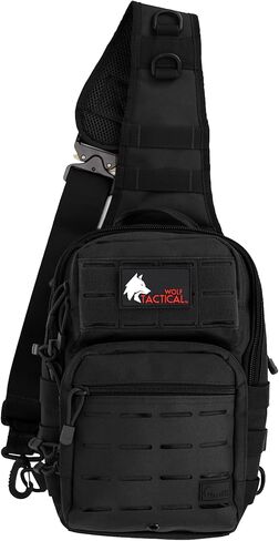 WOLF TACTICAL EDC Sling Bag - Concealed Carry Shoulder Bag for Range, Travel, Hiking, Outdoor Sports (Green) in Kuwait