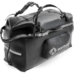 Earth Pak Rover Waterproof Duffel Bag for Men - 8x8 Popout Pocket, Heavy Duty & Water-Resistant 1680D TPU Duffle Bag with Detachable Straps & 4 Grab Handle Large Travel Duffle Bag (Forest Green, 115L)