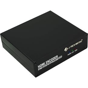 H.264 IPTV HDMI Video Encoder 1080P 60Hz for Live Stream Broadcast on YouTube, Facebook, Twitch, Supports RTSP, RTP, RTMPS, RTMP, HTTP, UDP, ONVIF, with J-Tech Digital Control App Available