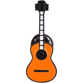 Creative instruments electric guitar violin Ukulele cartoon styling Dripping metal badge Music lover brooch for women and men