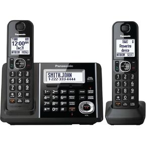 Panasonic KX-TGF344B DECT 6.0 Technology Expandable Up To 6 Handsets 3-Way Conferencing Night Mode Automatic Noise Reduction 4-Handset Landline Telephone