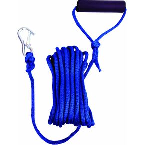 Attwood 11732-7 Solid Braid Multifilament Polypropylene Launch Line 5/16-Inch x 30-Feet, Blue