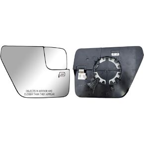 Replacement Passenger Right Side Mirror Glass Heated with Back Plate for Ford F-150 from 2021 to 2023
