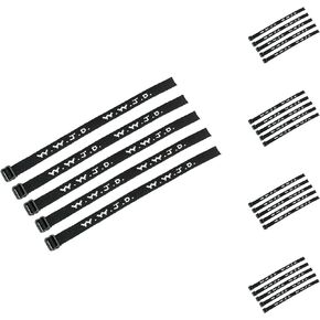 25 (2 dozen plus 1) WWJD Bracelets - What Would Jesus Do Woven Wristbands Per Pack - Religious Christian WWJD Bracelet for fundraisers Black Color.