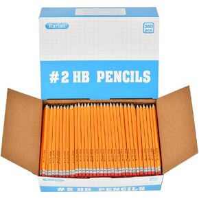Wood-Cased #2 HB Pencils, Pre-sharpened, 360 Count Bulk Pack